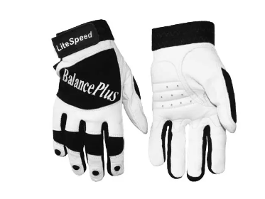 Ladies BalancePlus White Leather Gloves